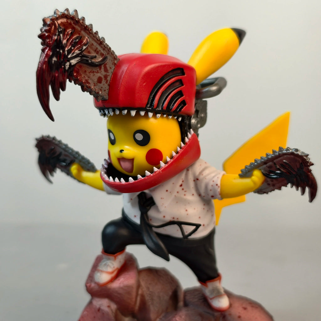 Chainsaw Pikachu Anime 12cm Figure