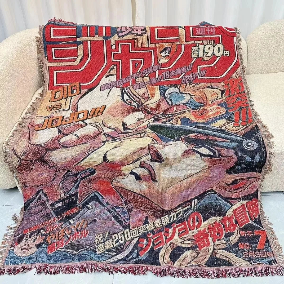 Anime Cotton Throw Blanket