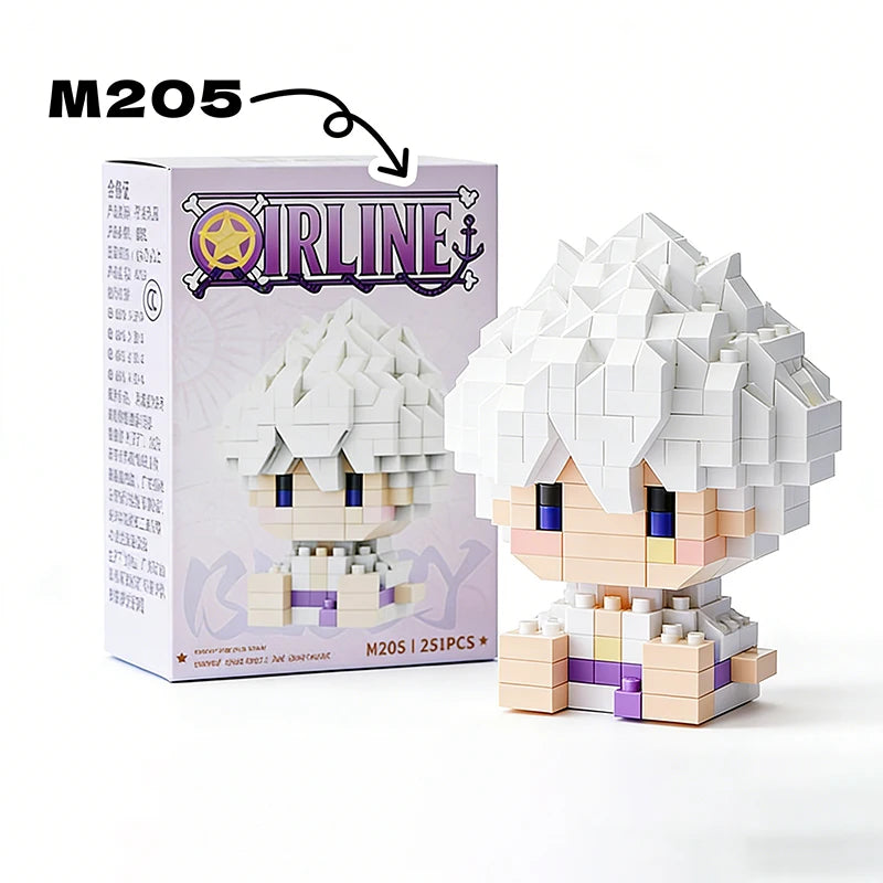 One Piece Sun God Nika Luffy Micro Building Block Set