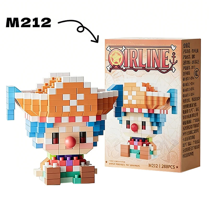 One Piece Sun God Nika Luffy Micro Building Block Set