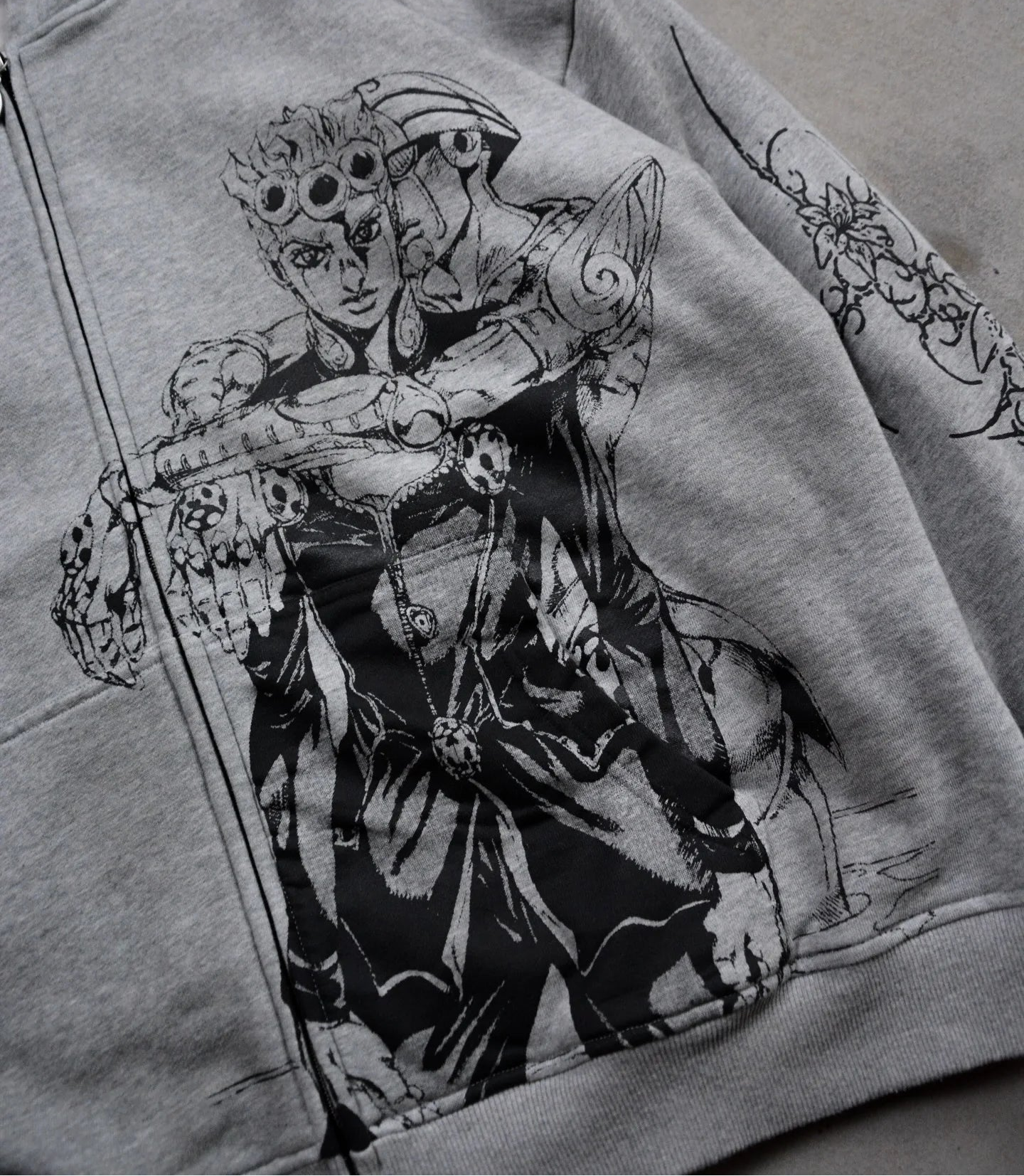 JJBA Harajuku Zip-Up Hoodie