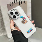 One Piece Transparent Silicone iPhone Funny Case