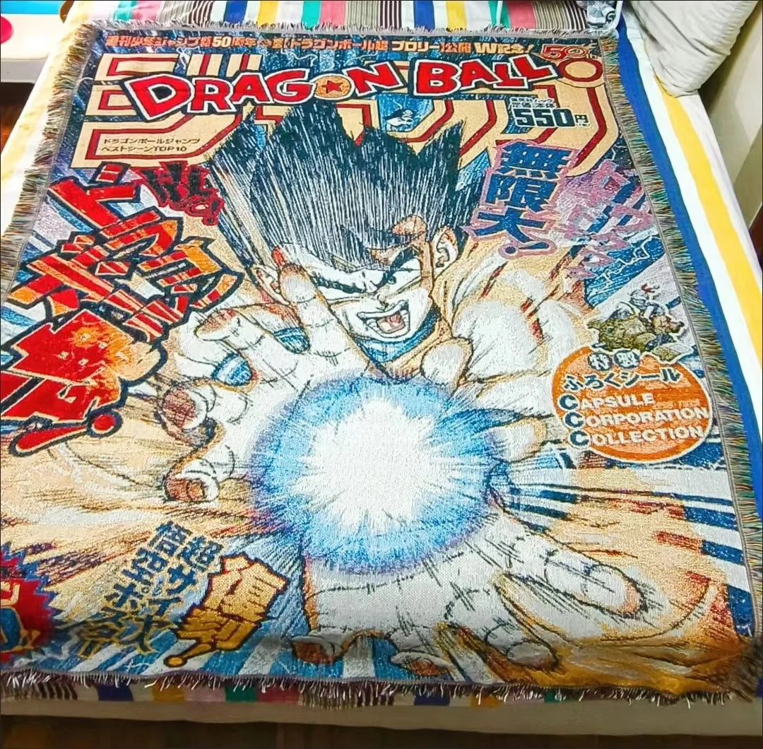 Anime Cotton Throw Blanket