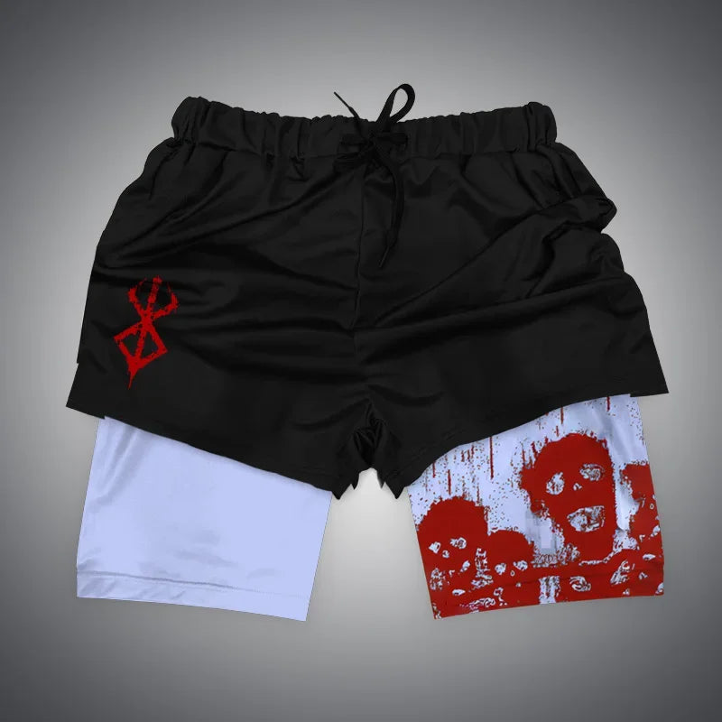 All Animes 2-in-1 Gym Shorts
