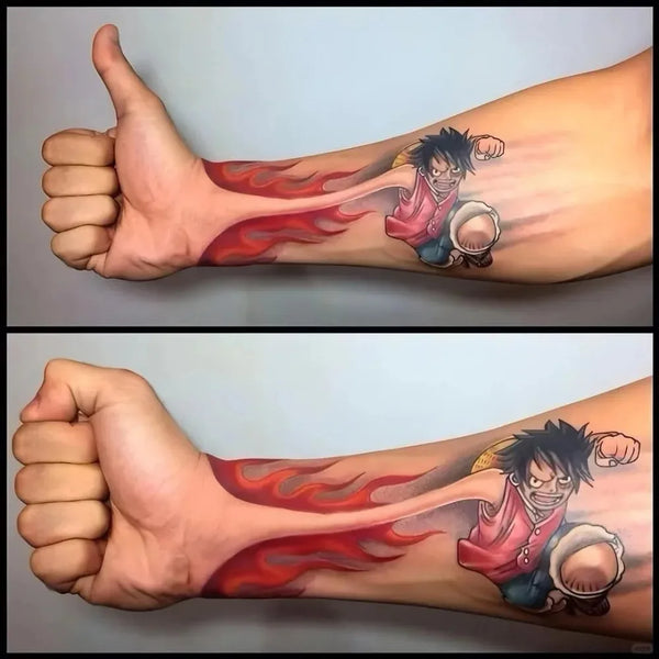 One Piece Luffy Waterproof Temporary Tattoo Stickers