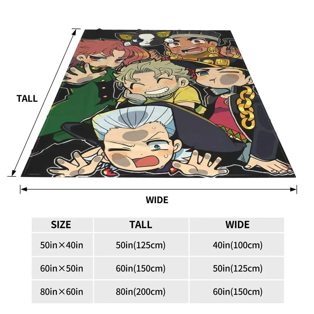 JoJo Anime Throw Blanket
