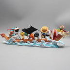 One Piece Straw Hat Crew Pirate Ship Figure Set 36cm