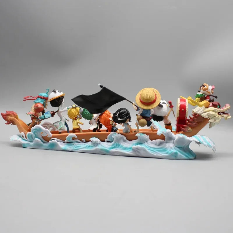 One Piece Straw Hat Crew Pirate Ship Figure Set 36cm