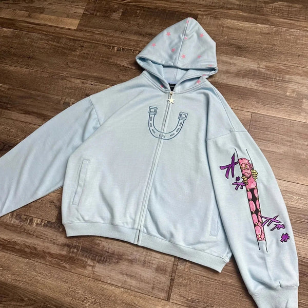 Joestar Star Zip Hoodie