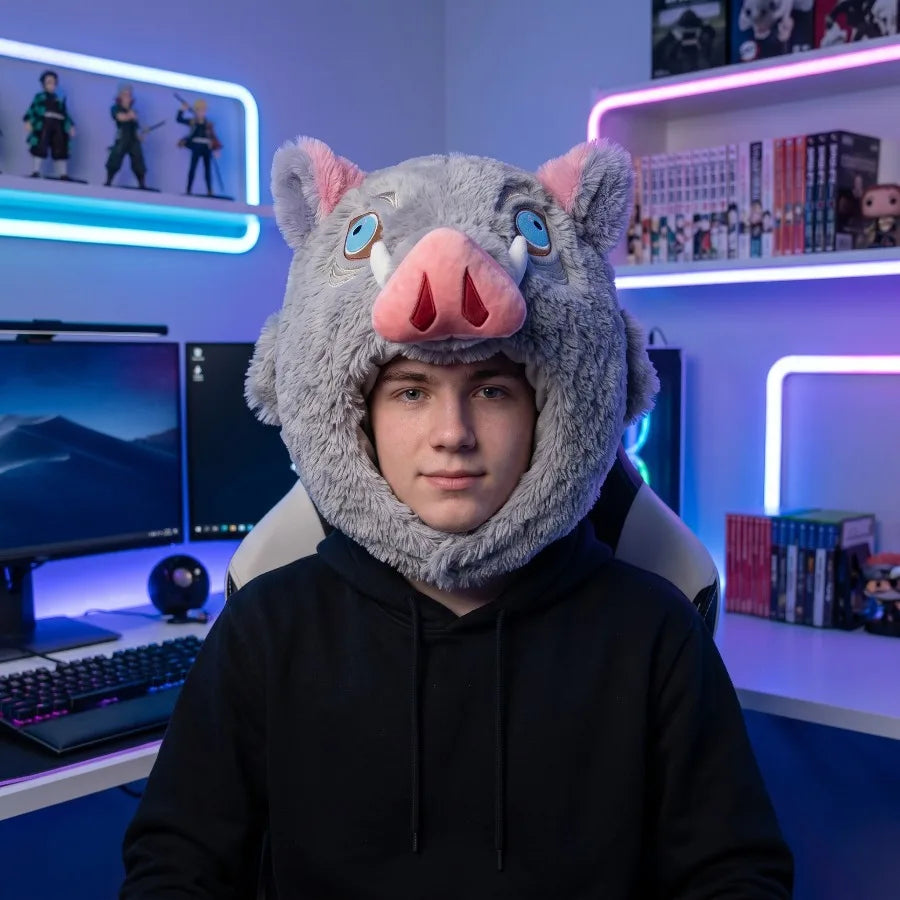 Inosuke Boar Plush Hat