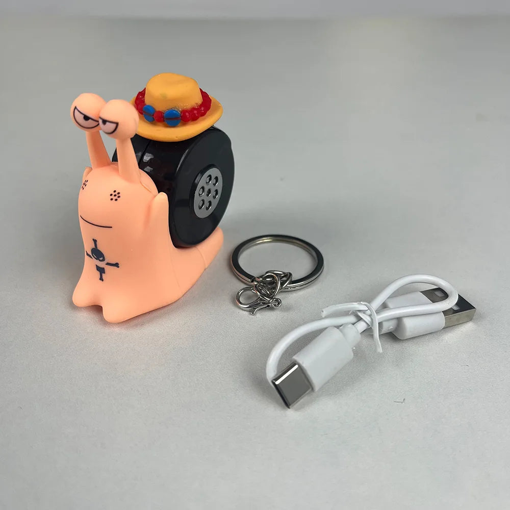 Den Den Mushi Sound Recording Keychain – Luffy, Sabo & Ace