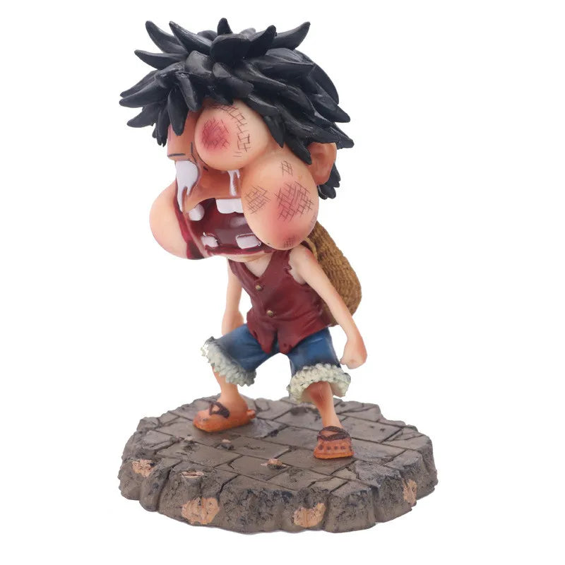 Punched Luffy Figure