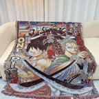 Anime Cotton Throw Blanket