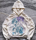 JJBA Harajuku Zip-Up Hoodie