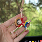 Luffy Kawaii Car Rearview Mirror Pendant