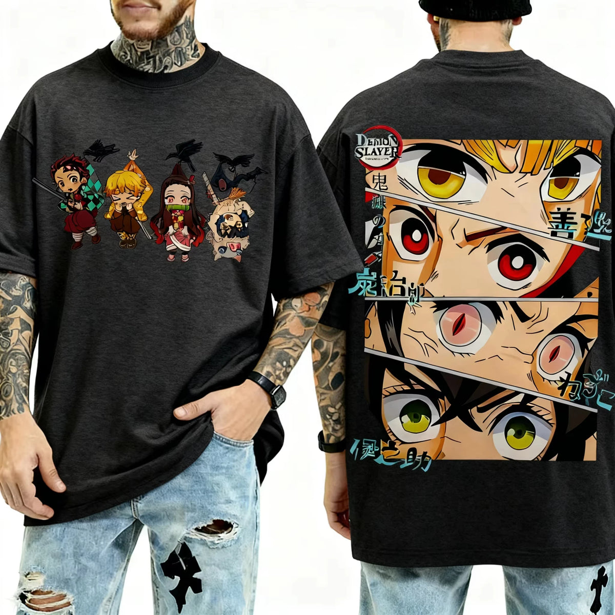 Demon Slayer Eyes Graphic T-Shirt