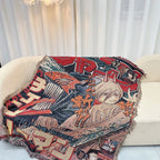 Anime Cotton Throw Blanket