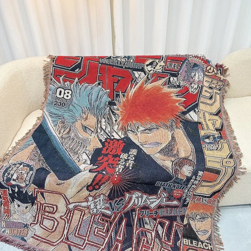 Anime Cotton Throw Blanket