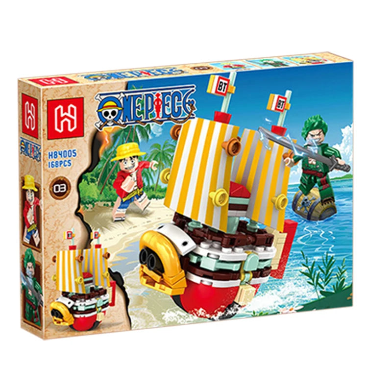 One Piece Thousand Sunny & Going Merry Building Blocks