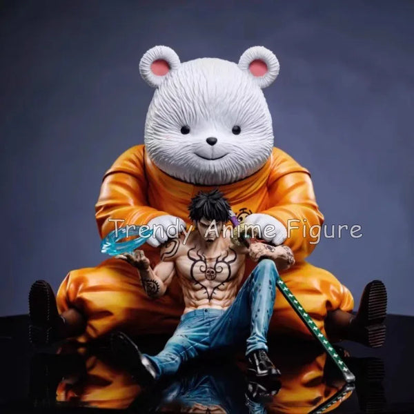 One Piece Bepo & Trafalgar Law PVC Action Figure – 18cm Oka Shichibukai Statue