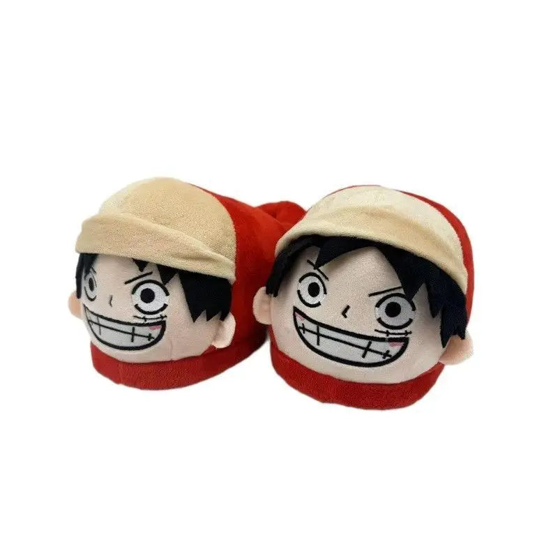 One Piece Luffy Plush Slippers