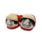 One Piece Luffy Plush Slippers
