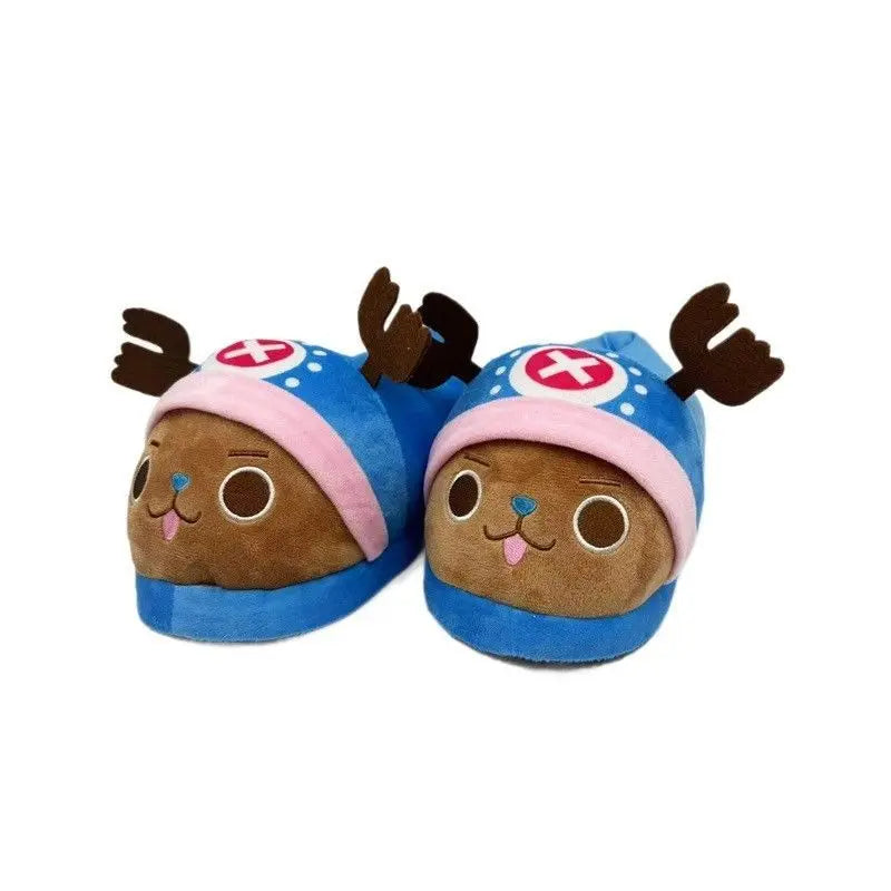 One Piece Luffy Plush Slippers