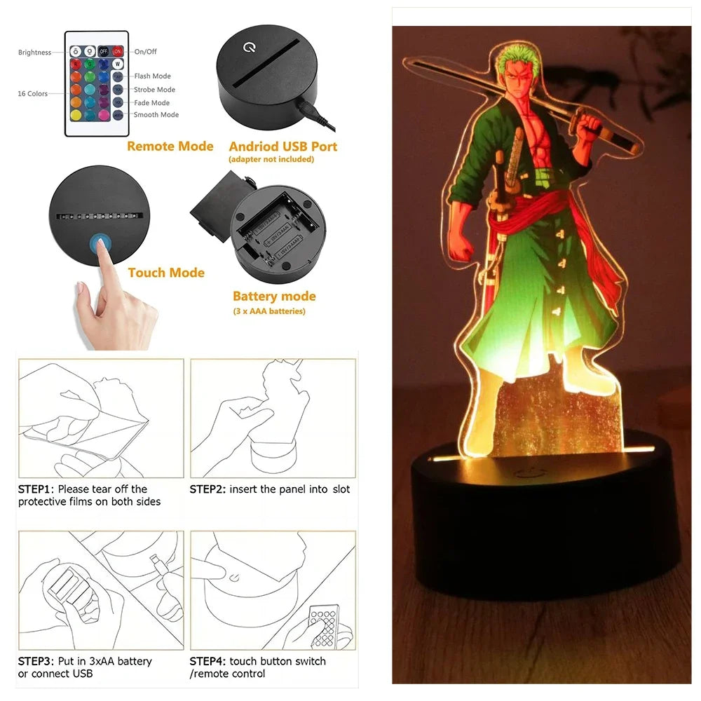 One Piece 3D LED