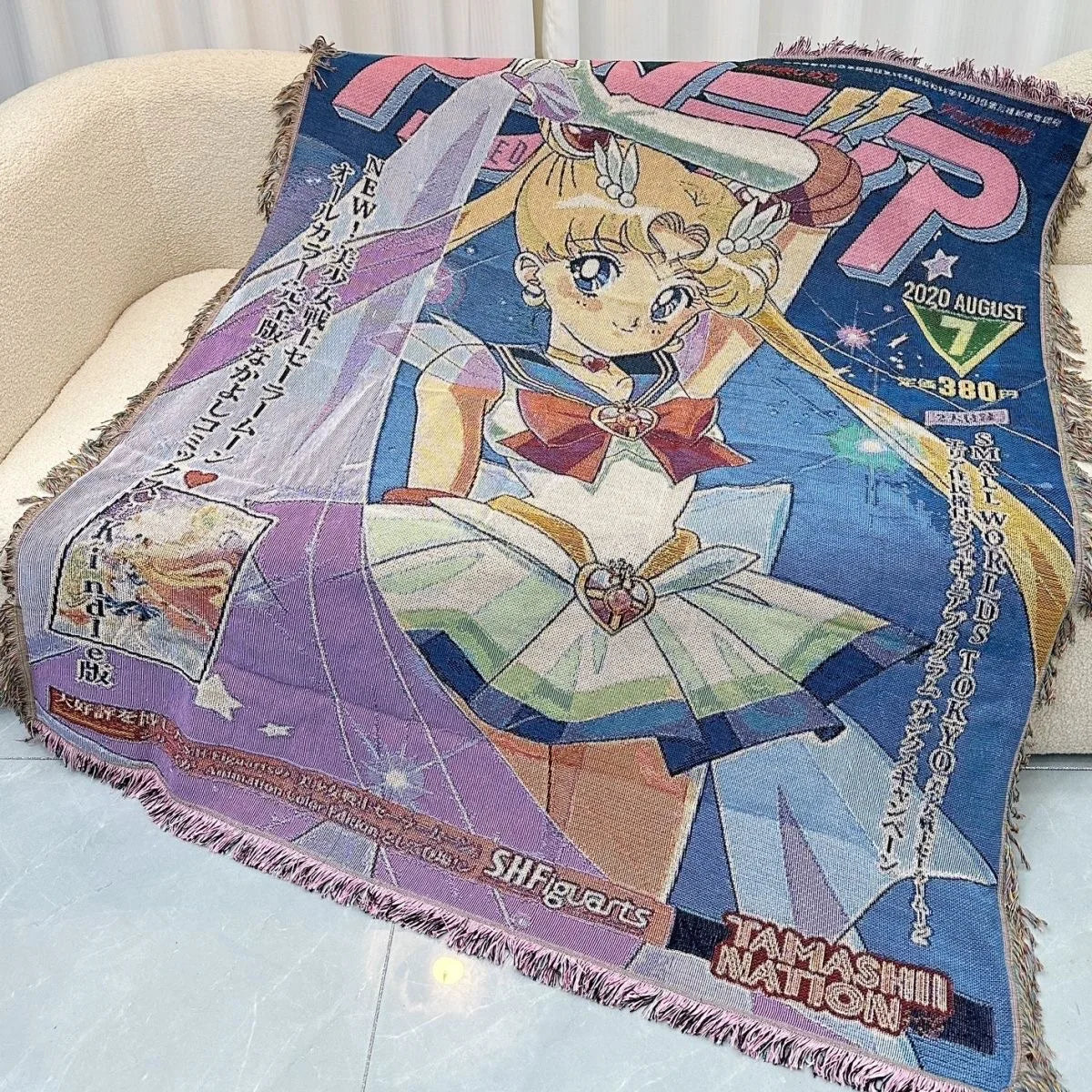 Anime Cotton Throw Blanket