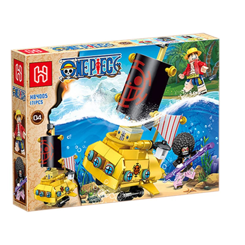 One Piece Thousand Sunny & Going Merry Building Blocks