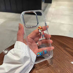 One Piece Transparent Silicone iPhone Funny Case
