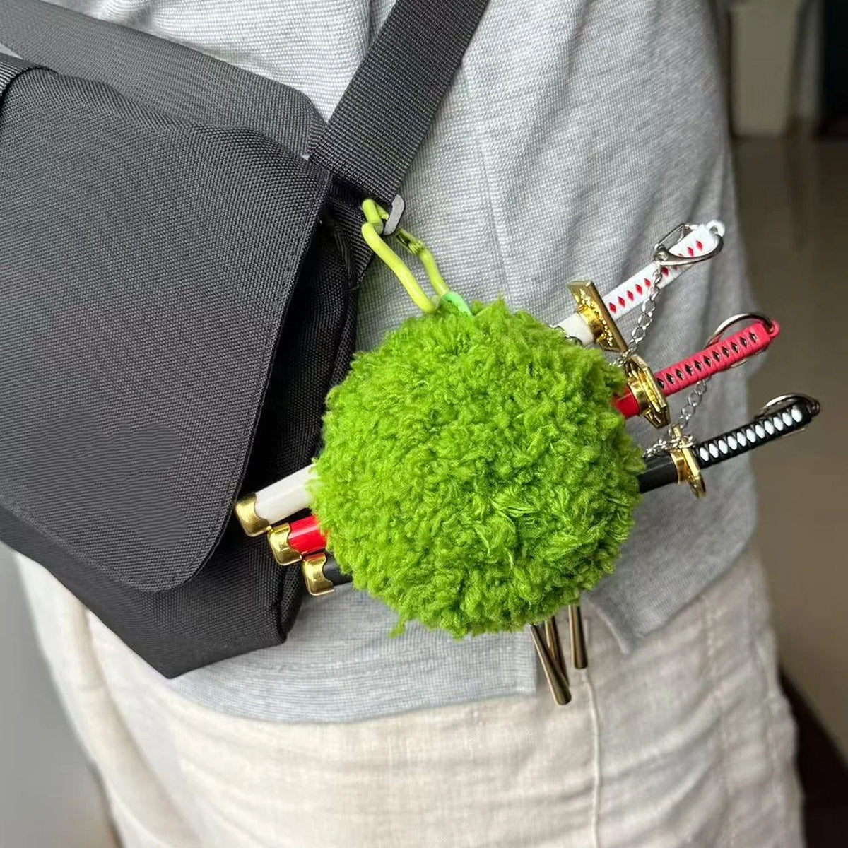 Zoro Plush Backpack Keychain