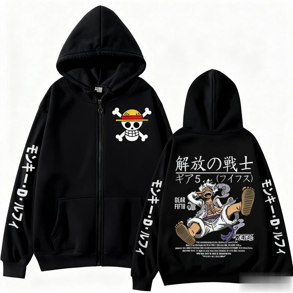 One Piece Zipper Hoodie