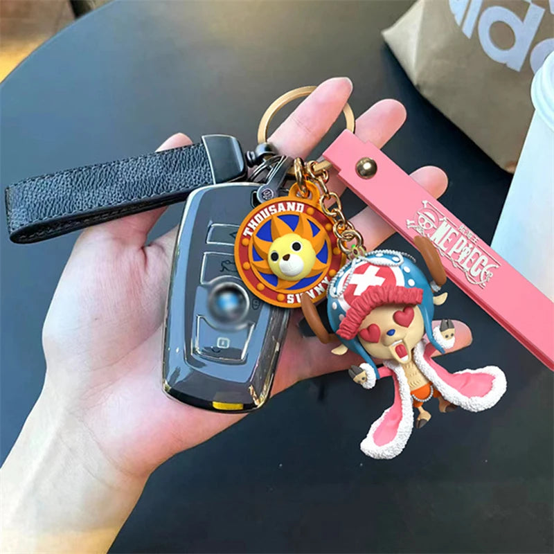 Luffy & Chopper Kawaii PVC Keychain
