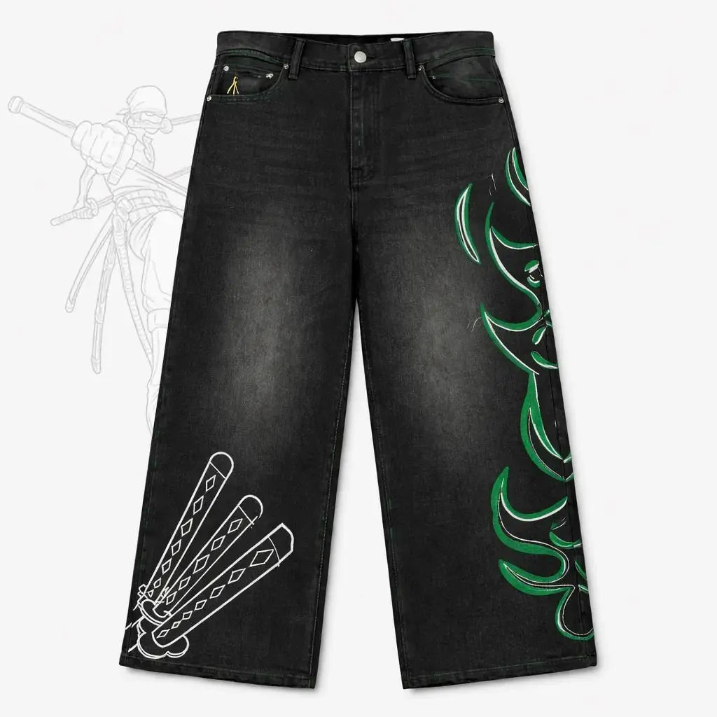 Zoro Graphic Jeans