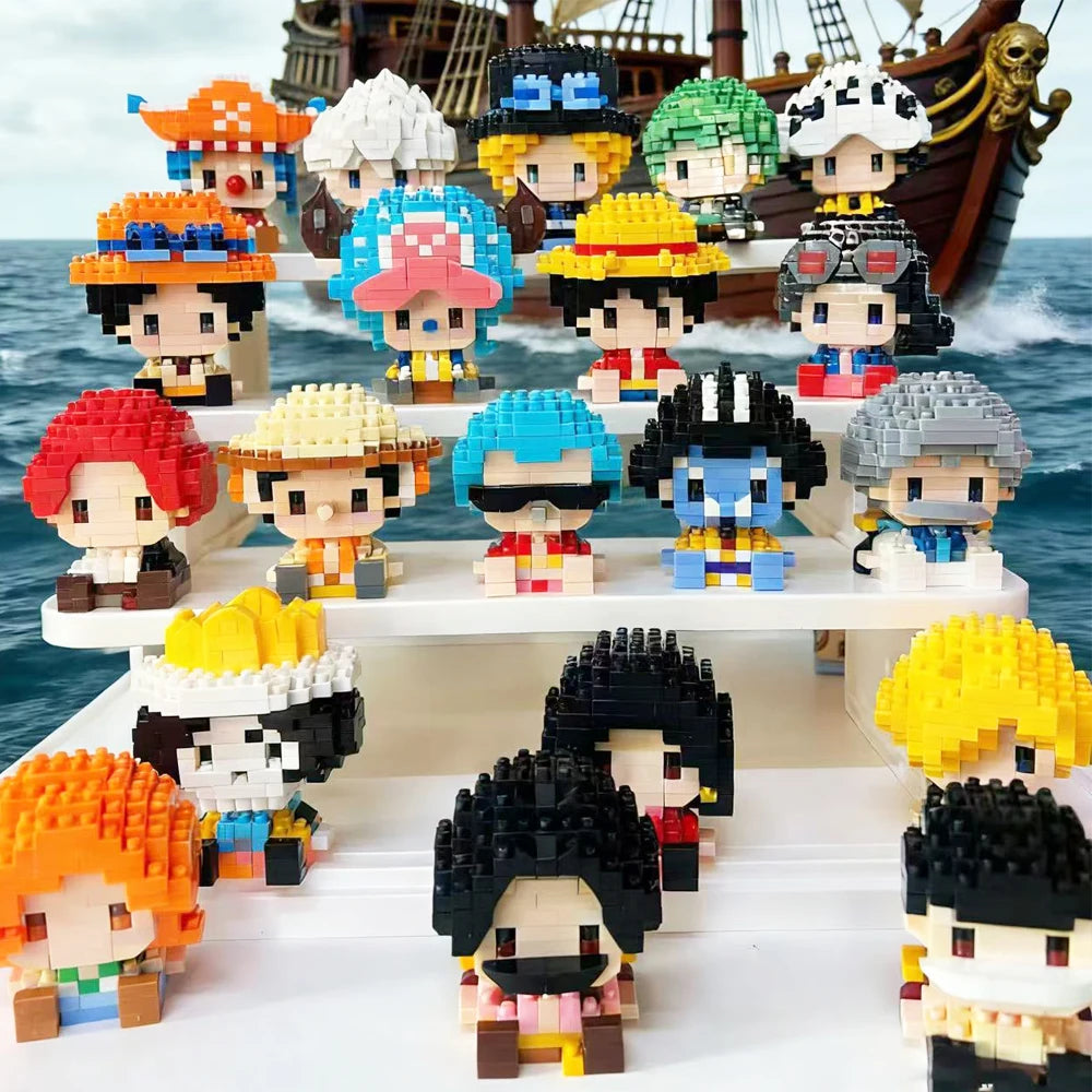One Piece Sun God Nika Luffy Micro Building Block Set