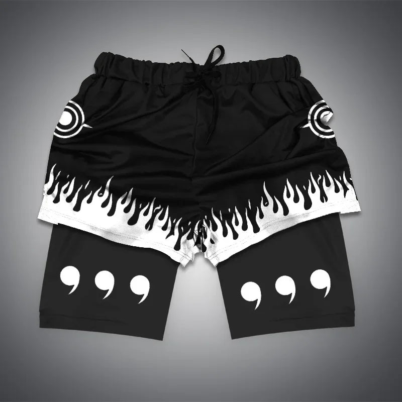 All Animes 2-in-1 Gym Shorts