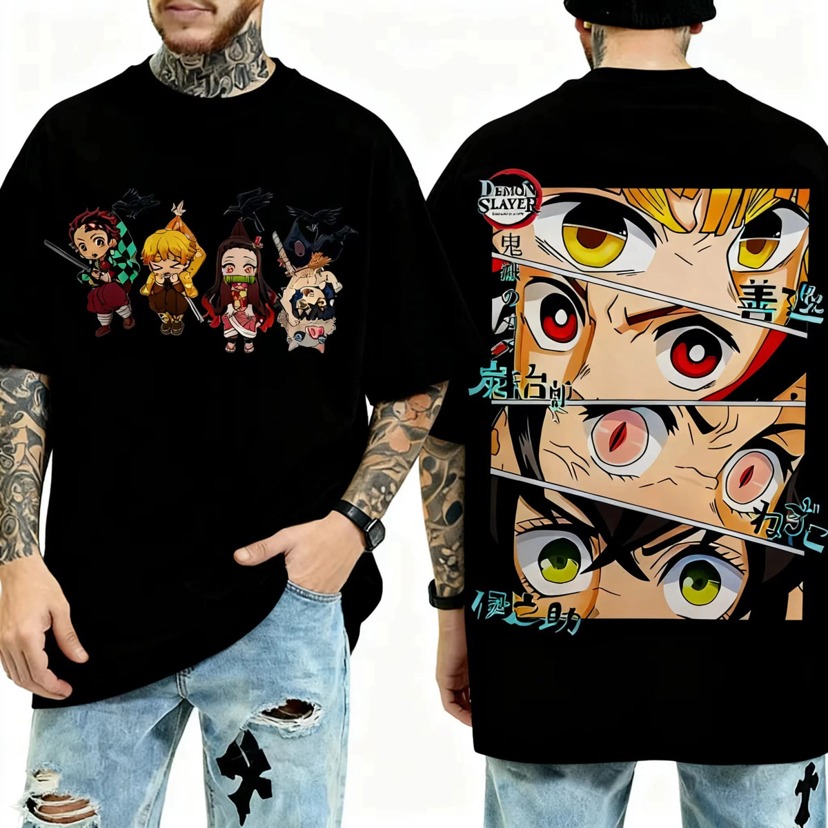 Demon Slayer Eyes Graphic T-Shirt