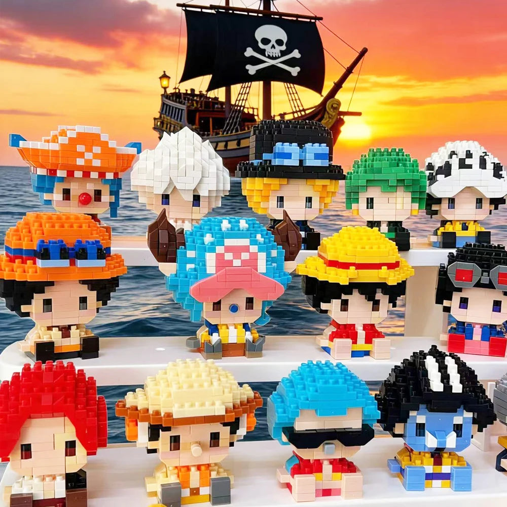 One Piece Sun God Nika Luffy Micro Building Block Set