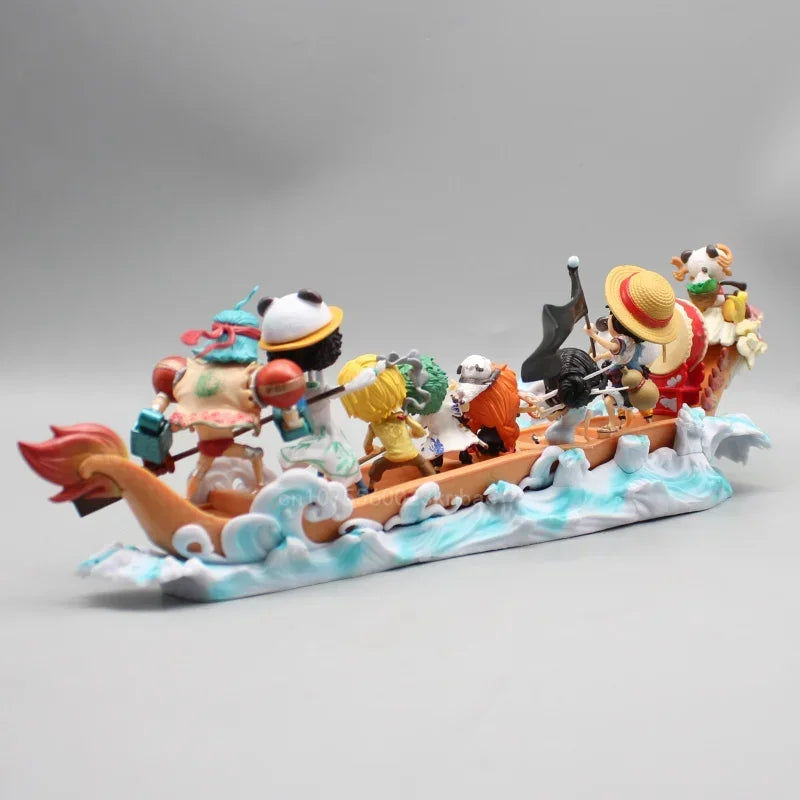 One Piece Straw Hat Crew Pirate Ship Figure Set 36cm