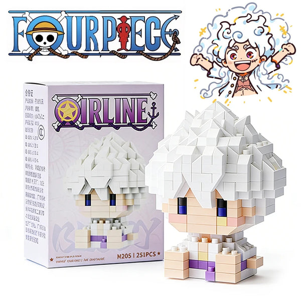 One Piece Sun God Nika Luffy Micro Building Block Set