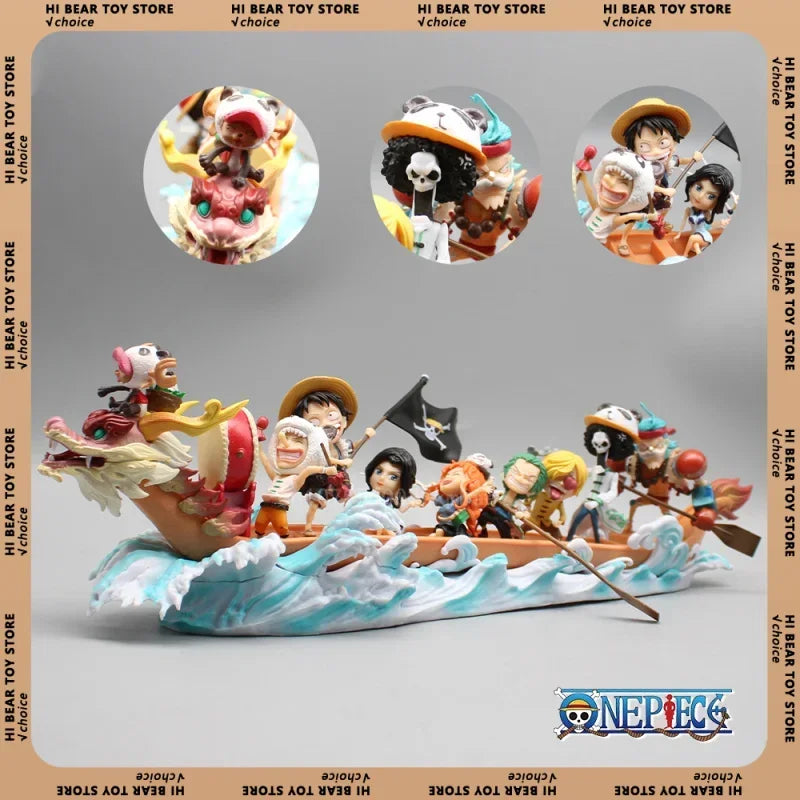 One Piece Straw Hat Crew Pirate Ship Figure Set 36cm