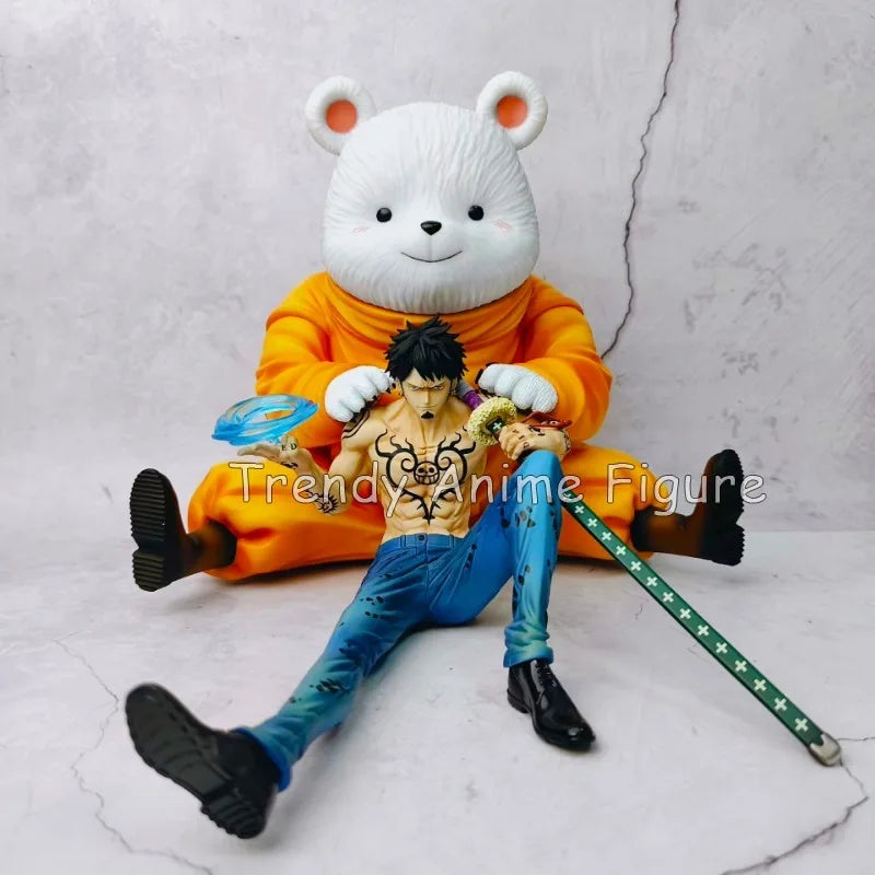 One Piece Bepo & Trafalgar Law PVC Action Figure – 18cm Oka Shichibukai Statue