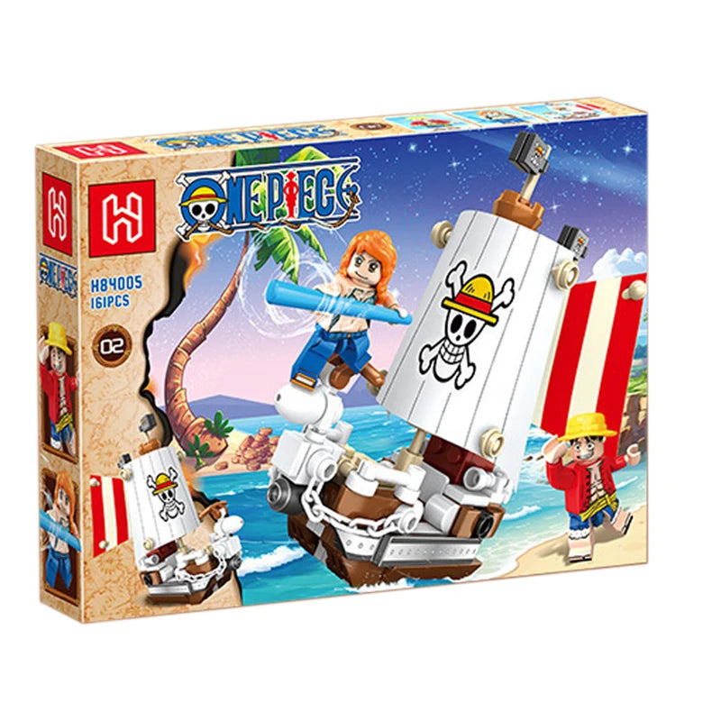 One Piece Thousand Sunny & Going Merry Building Blocks