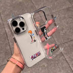 One Piece Transparent Silicone iPhone Funny Case