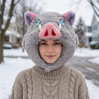 Inosuke Boar Plush Hat