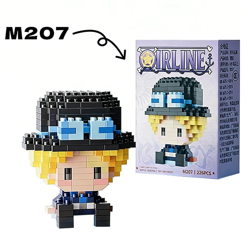 One Piece Sun God Nika Luffy Micro Building Block Set