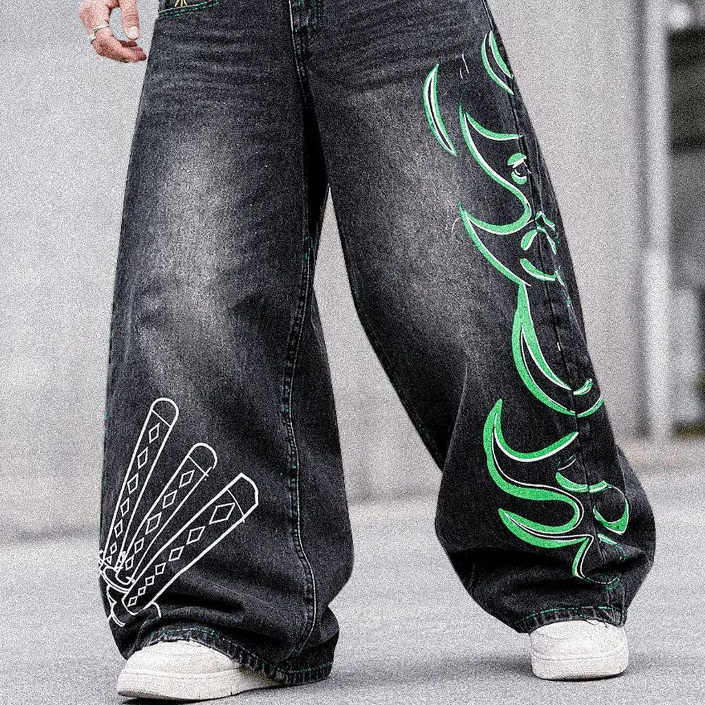 Zoro Graphic Jeans
