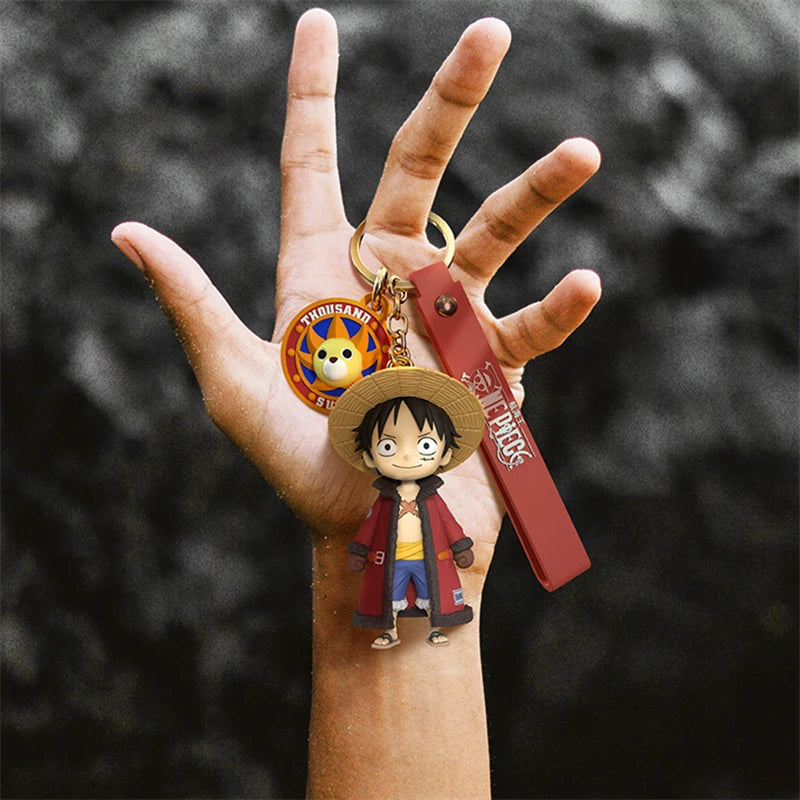 Luffy & Chopper Kawaii PVC Keychain