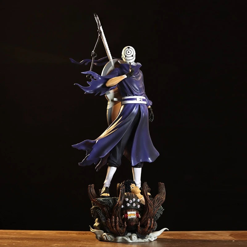 Naruto Uchiha Clan Dual-Head Standing Figure